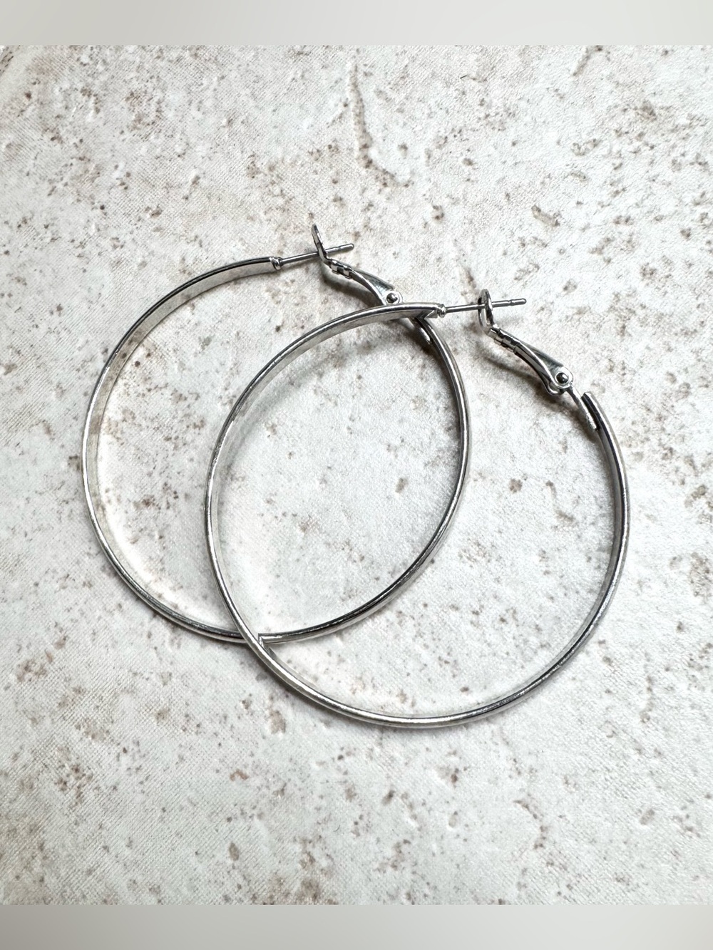 FREE with purchase - Classic 2” Silver Hoop Earrings